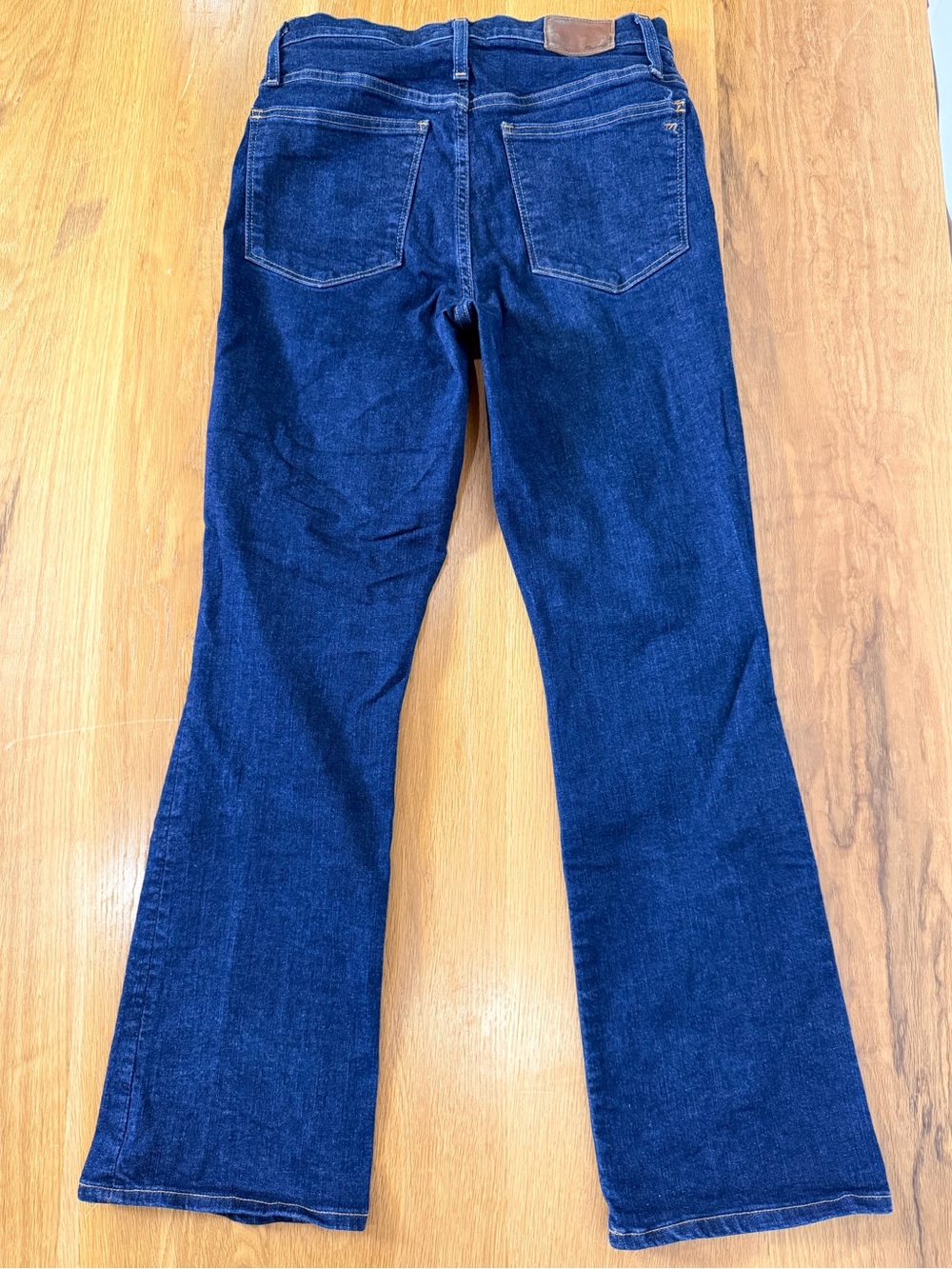Madewell Cali Demi-Boot Jeans Dark Wash High Rise Flare Stretch Denim size 28 - Picture 11 of 12